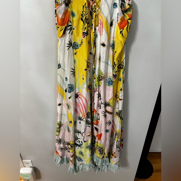 Anthropologie NWT Printed Ruffle Dress - Picture 8 of 9